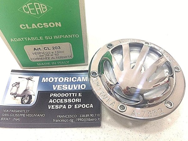 Horn vespa gs 150  from the year 58 to 62  alternating current