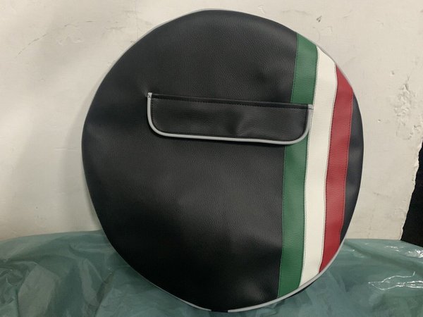 copri ruota colore nero con bandiera italia misura 10''